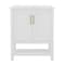 Flash Furniture Vega 30 Inch Vanity w/Sink Combo, Storage Cabinet w/Soft Close Doors and Open Shelf, White/Gold FS-VEGA30-WH-GLD-GG - alternate 9